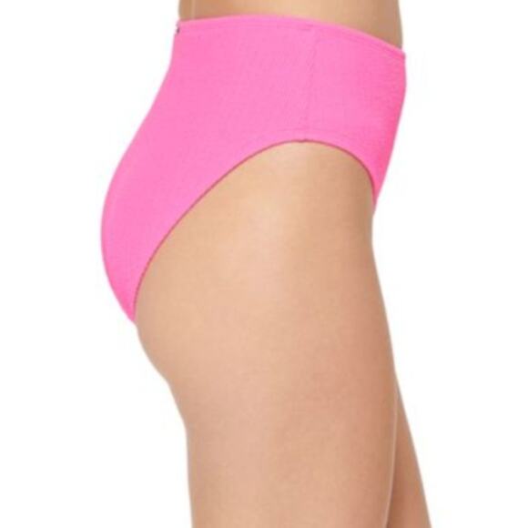 New ~ DKNY Women's Textured High Waist Bikini Bottom Size S - Picture 2 of 6